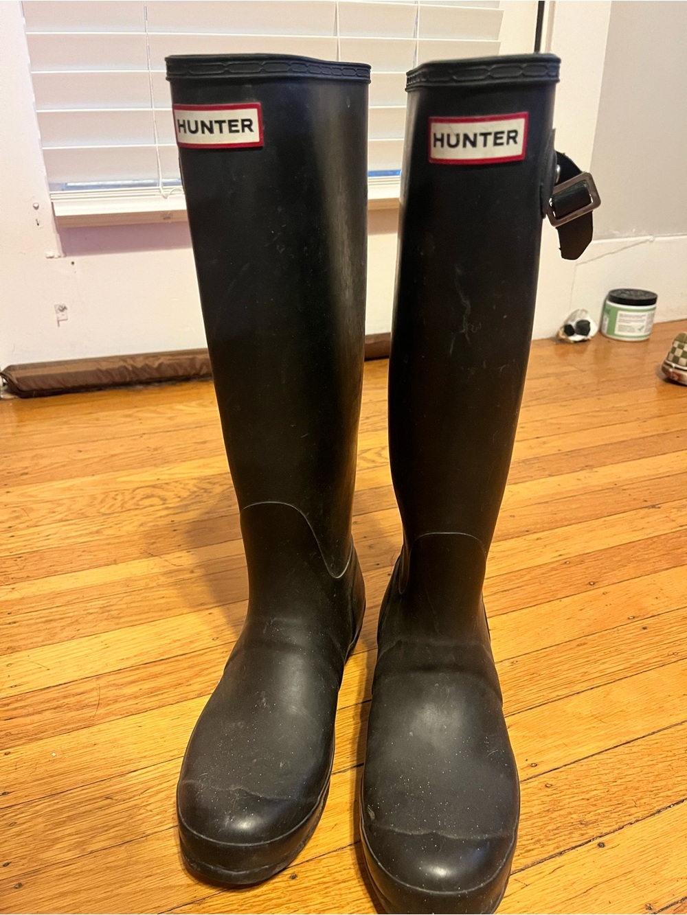 Authentic HUNTER Black Tall Waterproof Rain Boots